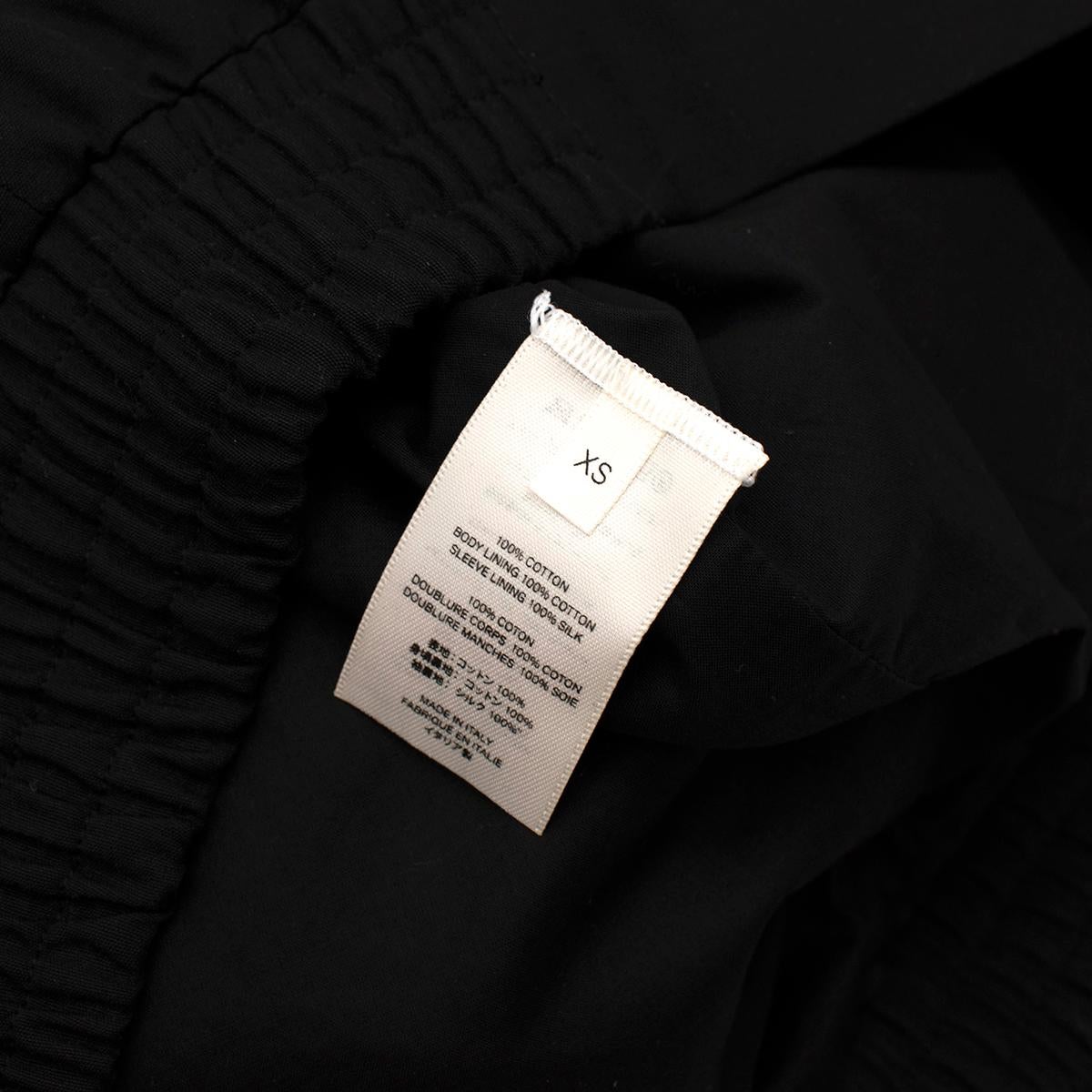 The Row Efren Bomberjacke aus schwarzer Baumwolle - Größe XS im Angebot 1