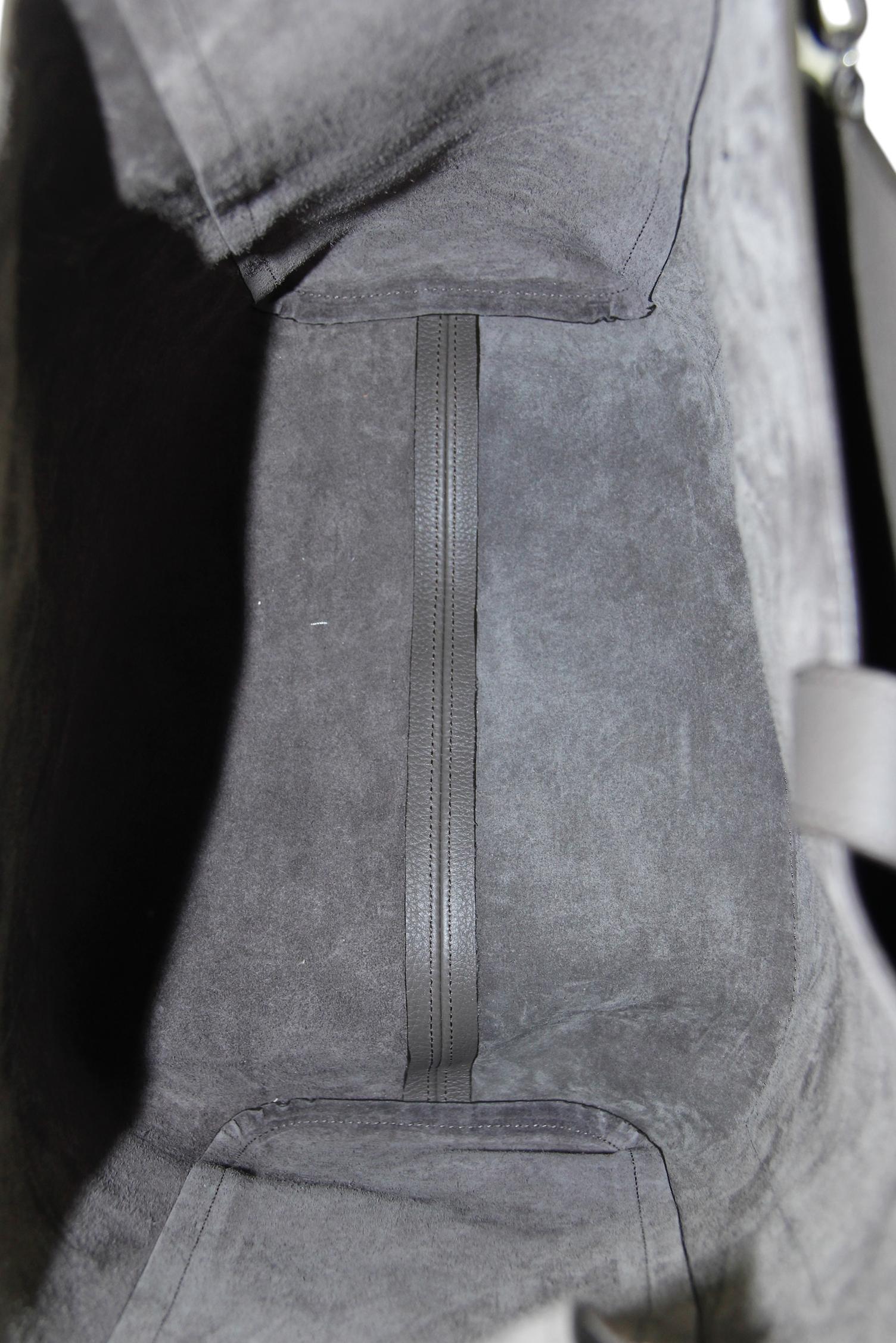 The Row Elephant Grey Blake Hobo Lux Grain Leather Bag 2