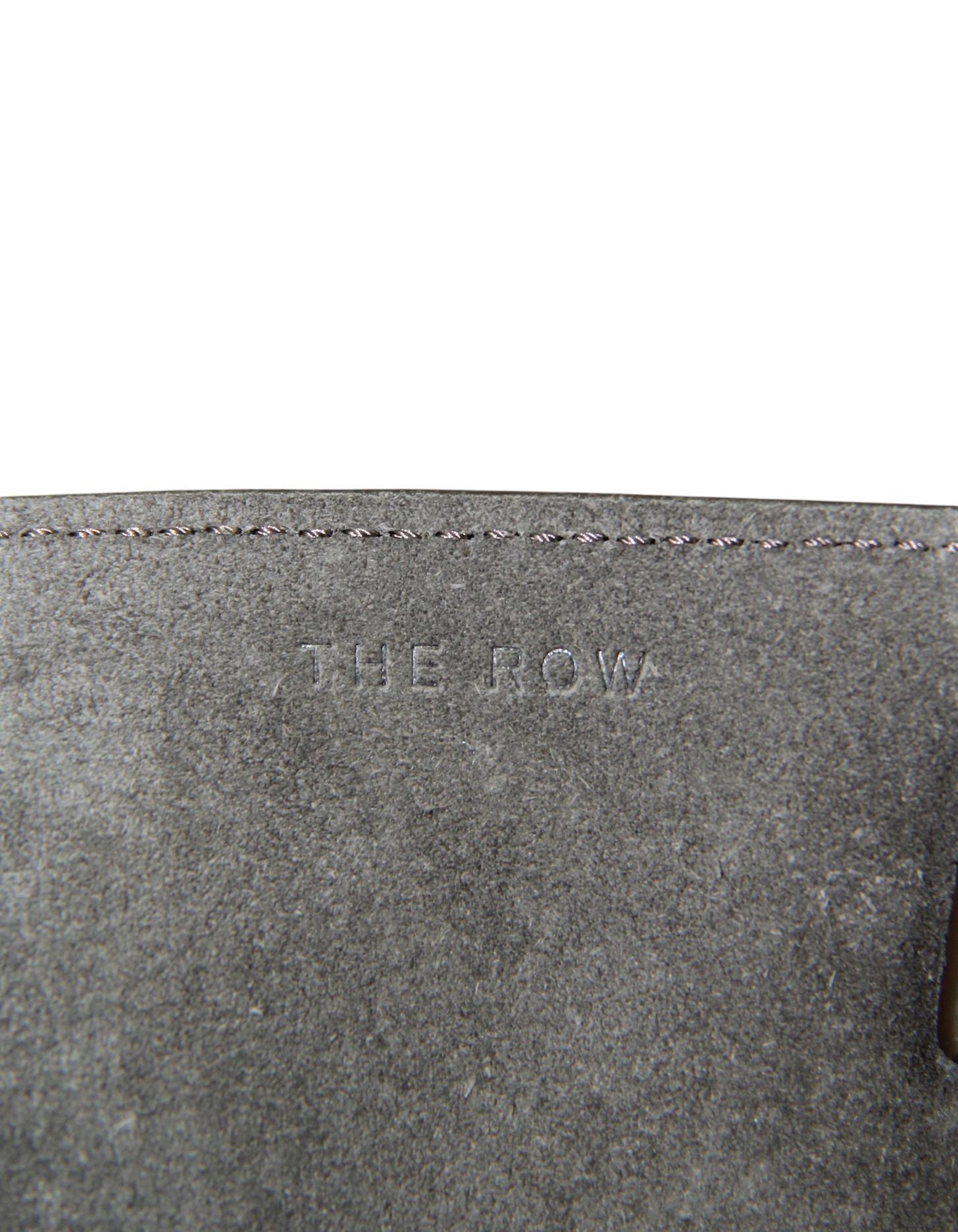 The Row Elephant Grey Blake Hobo Lux Grain Leather Bag 3