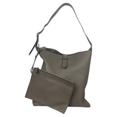 The Row Elephant Grey Blake Hobo Lux Borsa in pelle di vitello