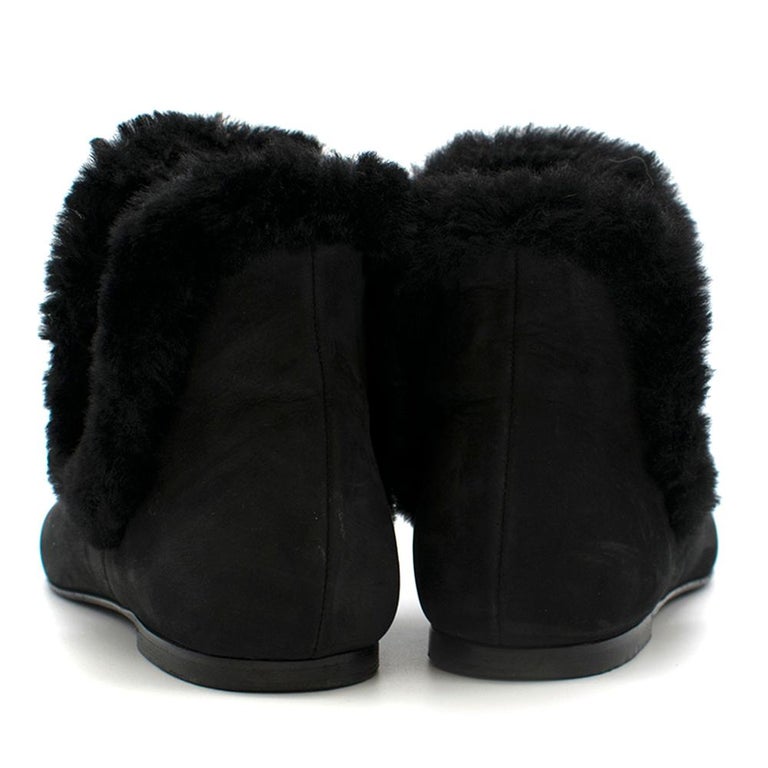 the row textured nubuck platform ankle boots