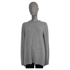 THE ROW grey melange wool & cashmere SIBEM OVERSIZED Sweater M