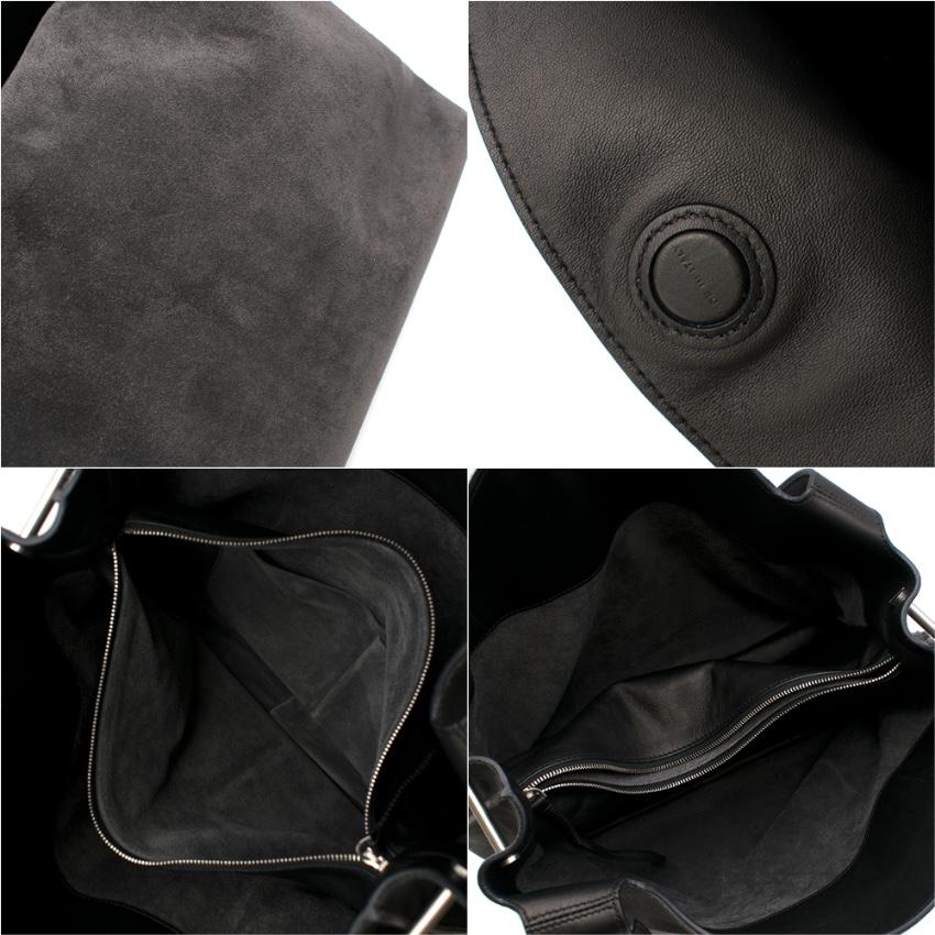 Women's or Men's The Row Grey Suede Duplex Shoulder Bag