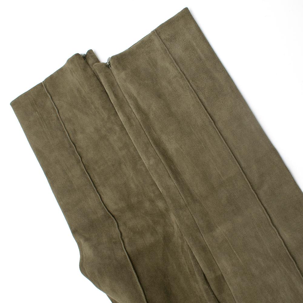 The Row Hailen Suede Leggings SIZE 2 For Sale 1