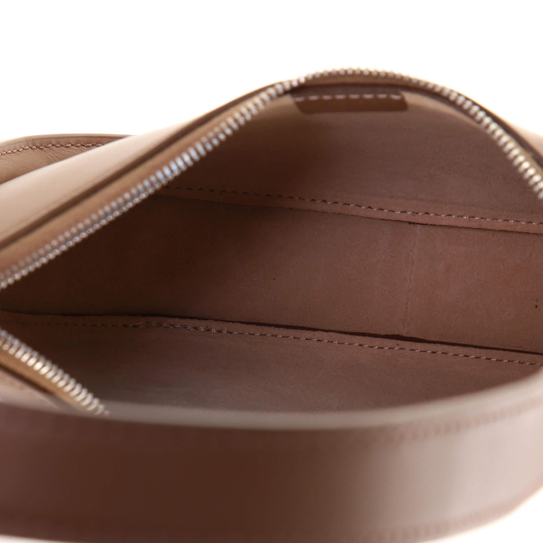 the row half moon bag brown