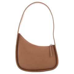 The Row Half Moon Shoulder Bag Leather