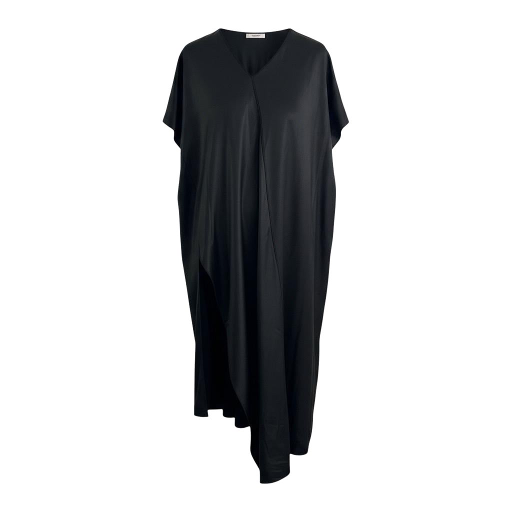 The Row High Split Asymmetrical Tunic Dress size US 2 Black Viscose