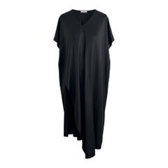 Vestido túnica asimétrico The Row High Split talla US 2 Negro Viscosa