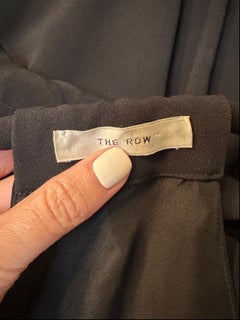 The Row Japron Halter Wide-leg Jumpsuit size XS Black Sleeveless Stretch-cady