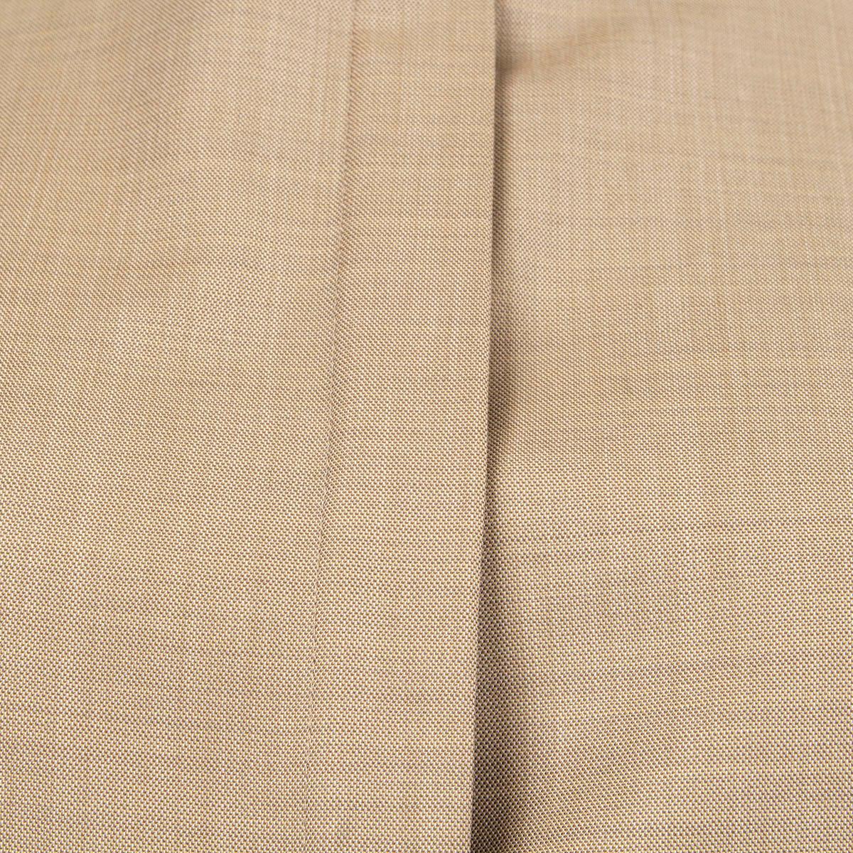 Women's THE ROW khaki beige wool OVERSIZED Shirt S For Sale