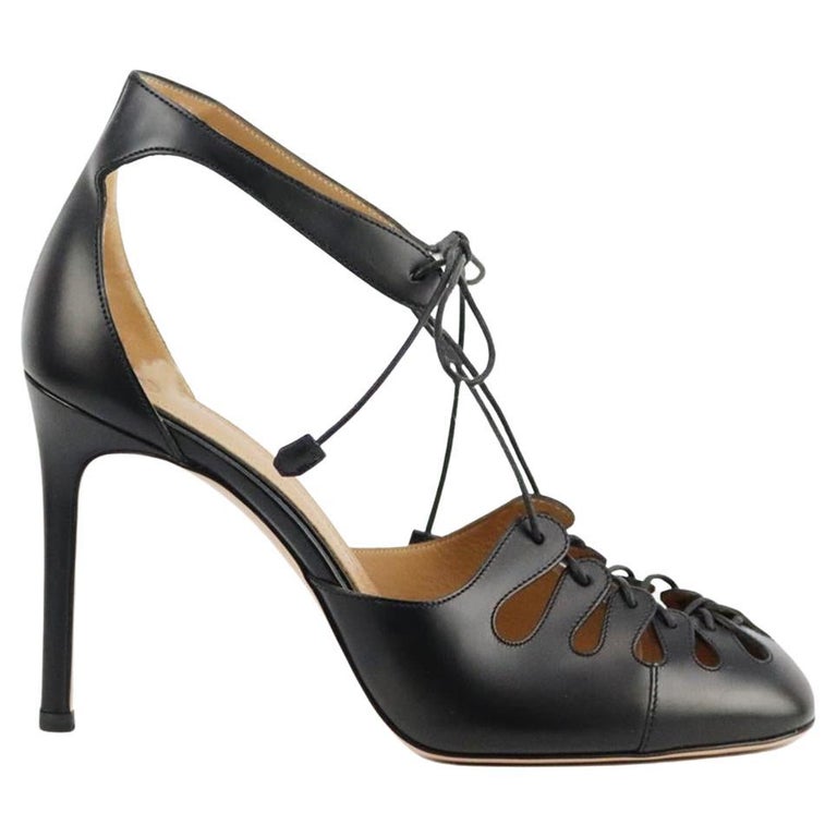 The Row Lace Up Leather Pumps Eu 38 Uk 5 Us 8 For Sale at 1stDibs | lace up  pumps, the row pumps, leather eu 38