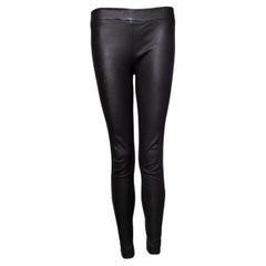 The Row, pantaloni in pelle color antracite