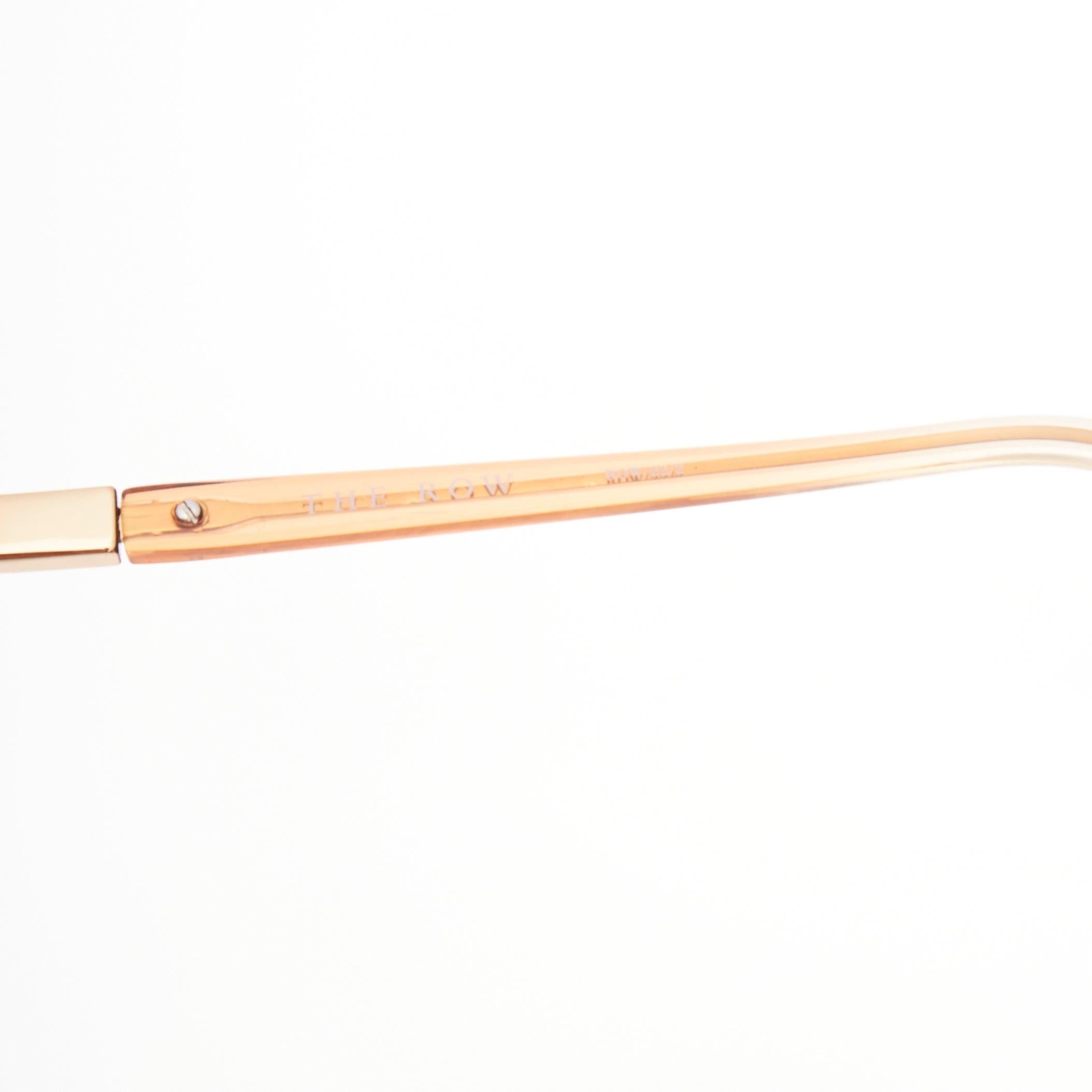 THE ROW Linda Farrow brown ombre acetate pink lens oversized sunglasses For Sale 3