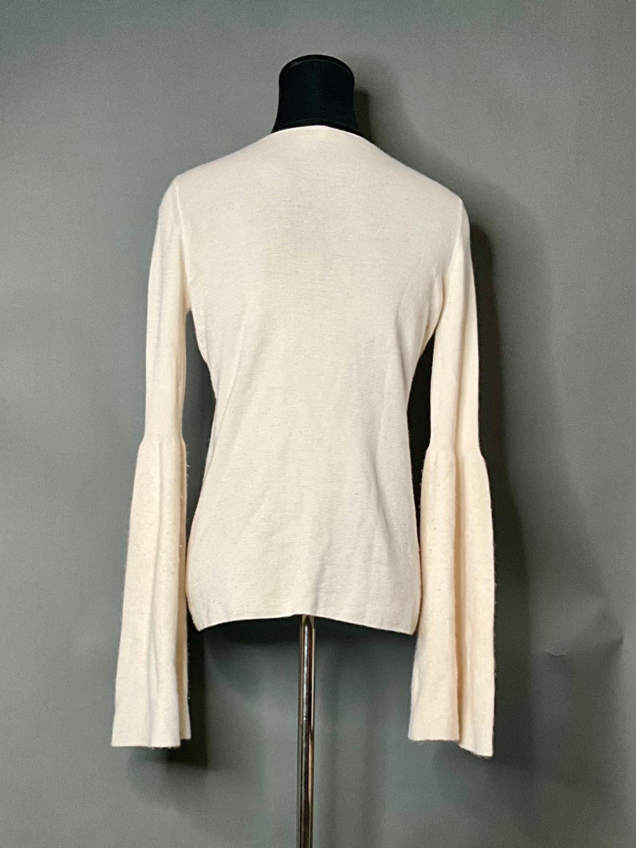 The Row Vintage Cashmere Bat Wing Knit Top For Sale 1