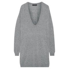 The Row Robe pull gris Maita taille XS '18 Mini laine mérinos cachemire Poches