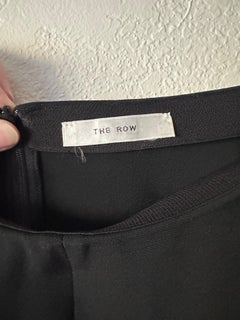 The Row Mara Skirt US 2 Maxi Pockets Stretch Crepe Black Viscose blend Authentic