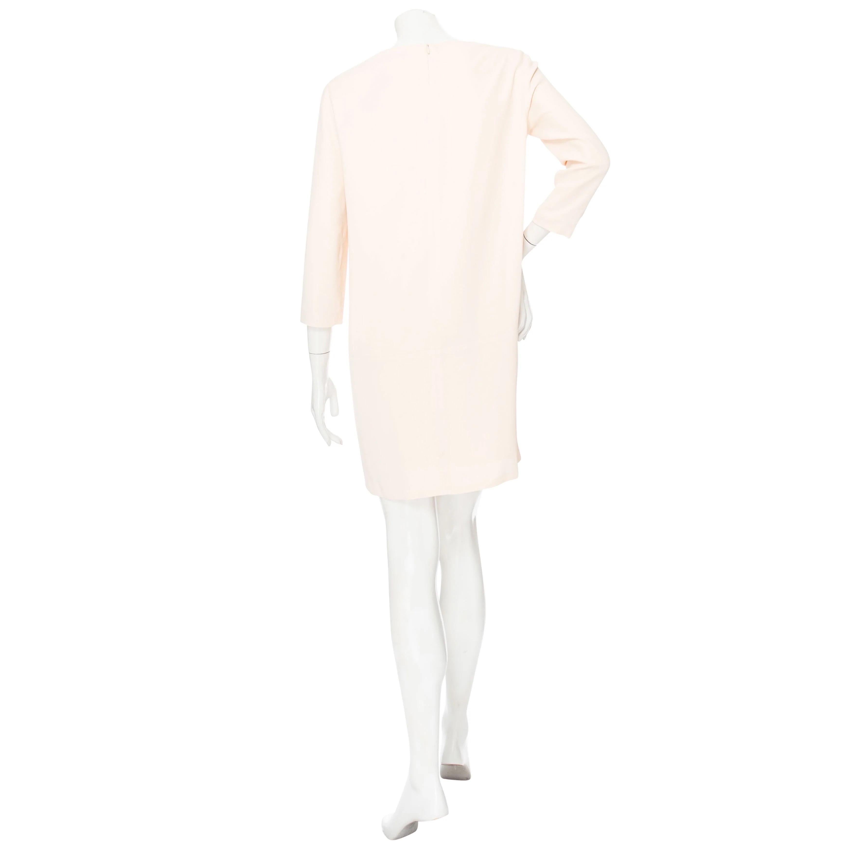 Vestido The Row Marina Crema Crepé Bolsillo Parche Primavera/Verano 2015 en Excelente estado para la venta en Woodland Hills, CA