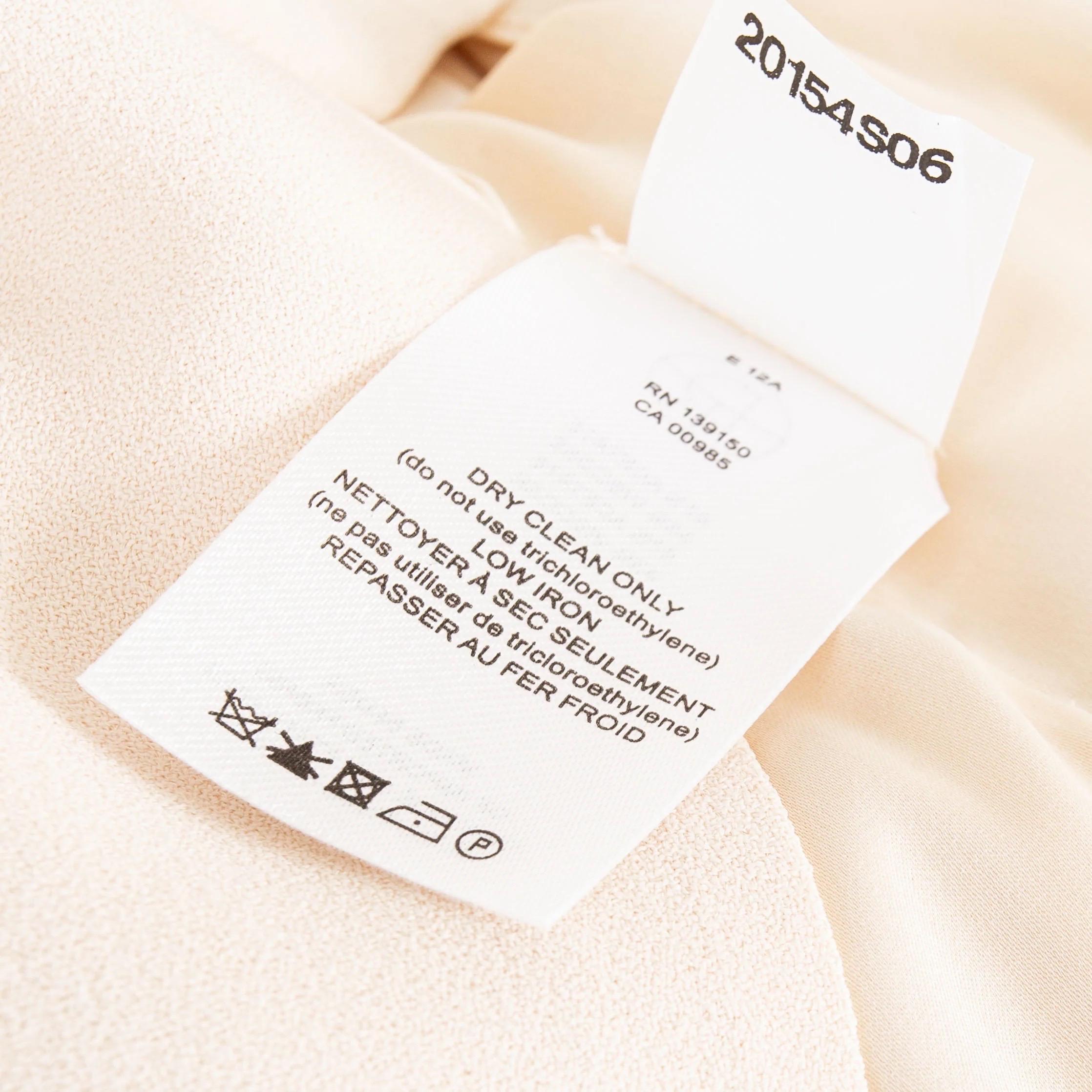 De las mujeres Vestido The Row Marina Crema Crepé Bolsillo Parche Primavera/Verano 2015 en venta