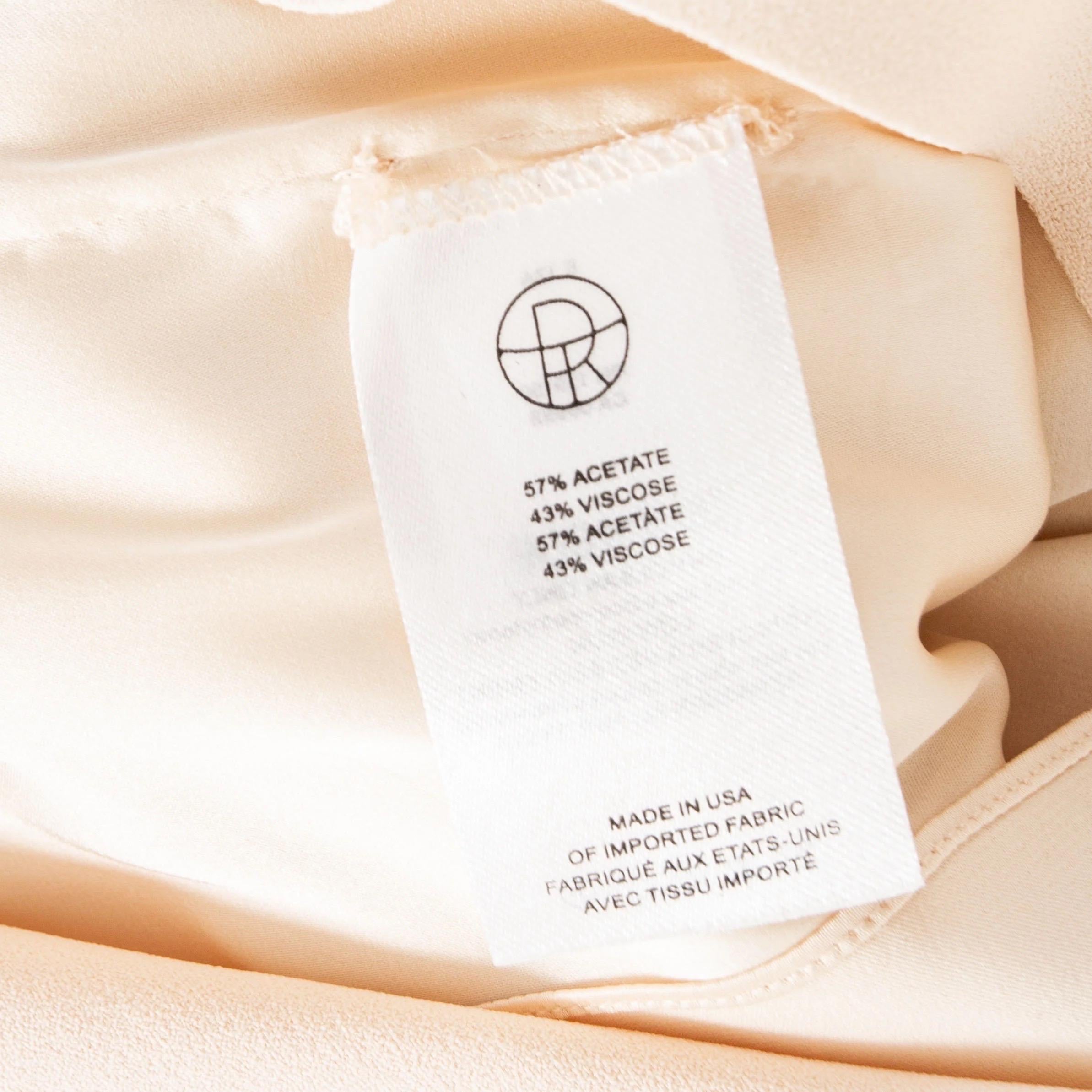 Vestido The Row Marina Crema Crepé Bolsillo Parche Primavera/Verano 2015 en venta 2