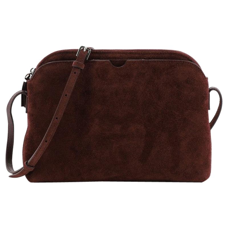 The Row Multi-Pouch Crossbody Bag Suede