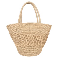 THE ROW natural raffia EMILIE Tote Bag