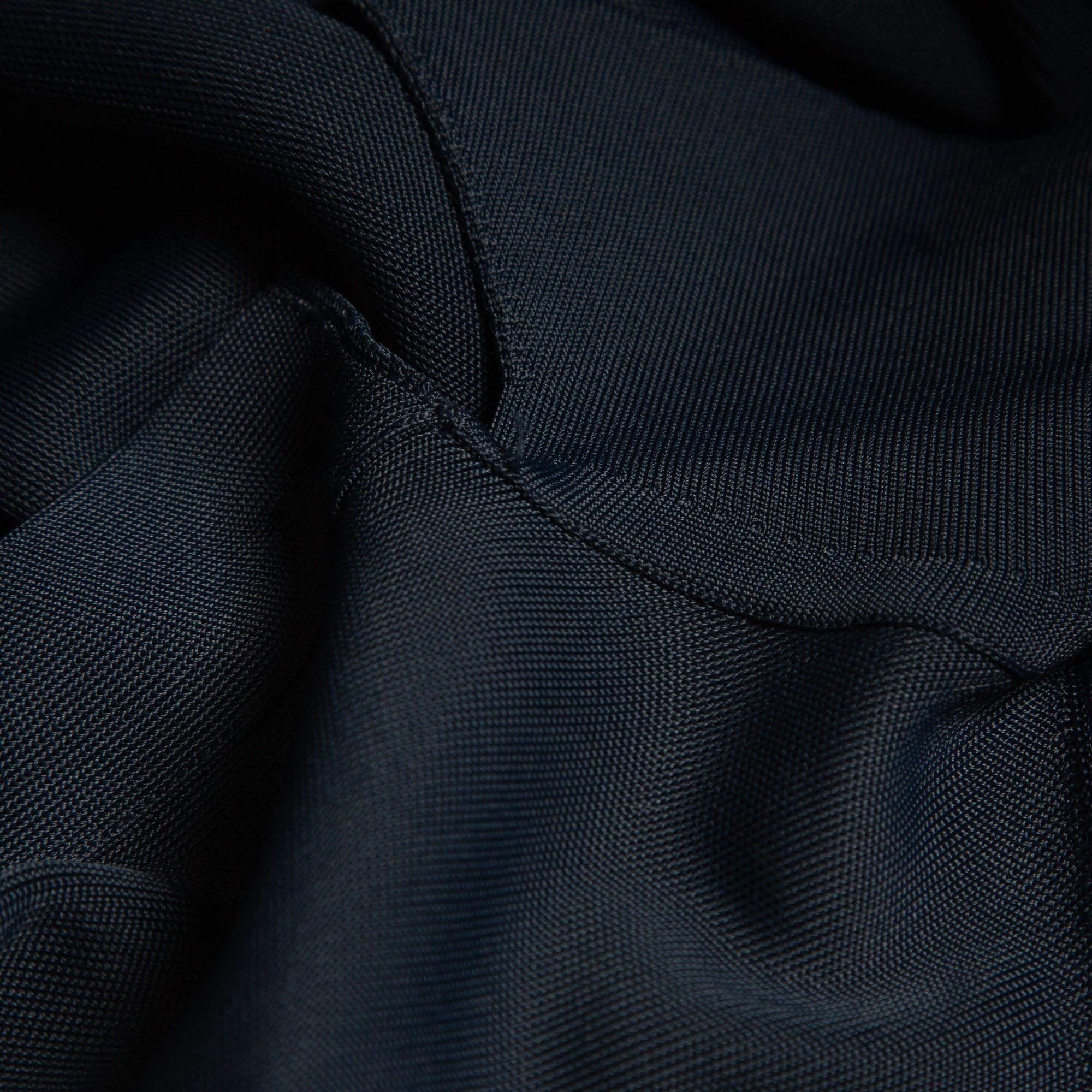 Women's The Row Navy Blue Jersey Carmela Button-Front Shirt Dress S For Sale