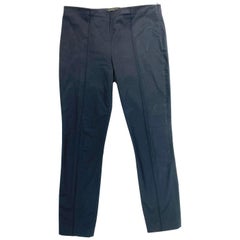 The Row Navy Cotton Pants, Size 4