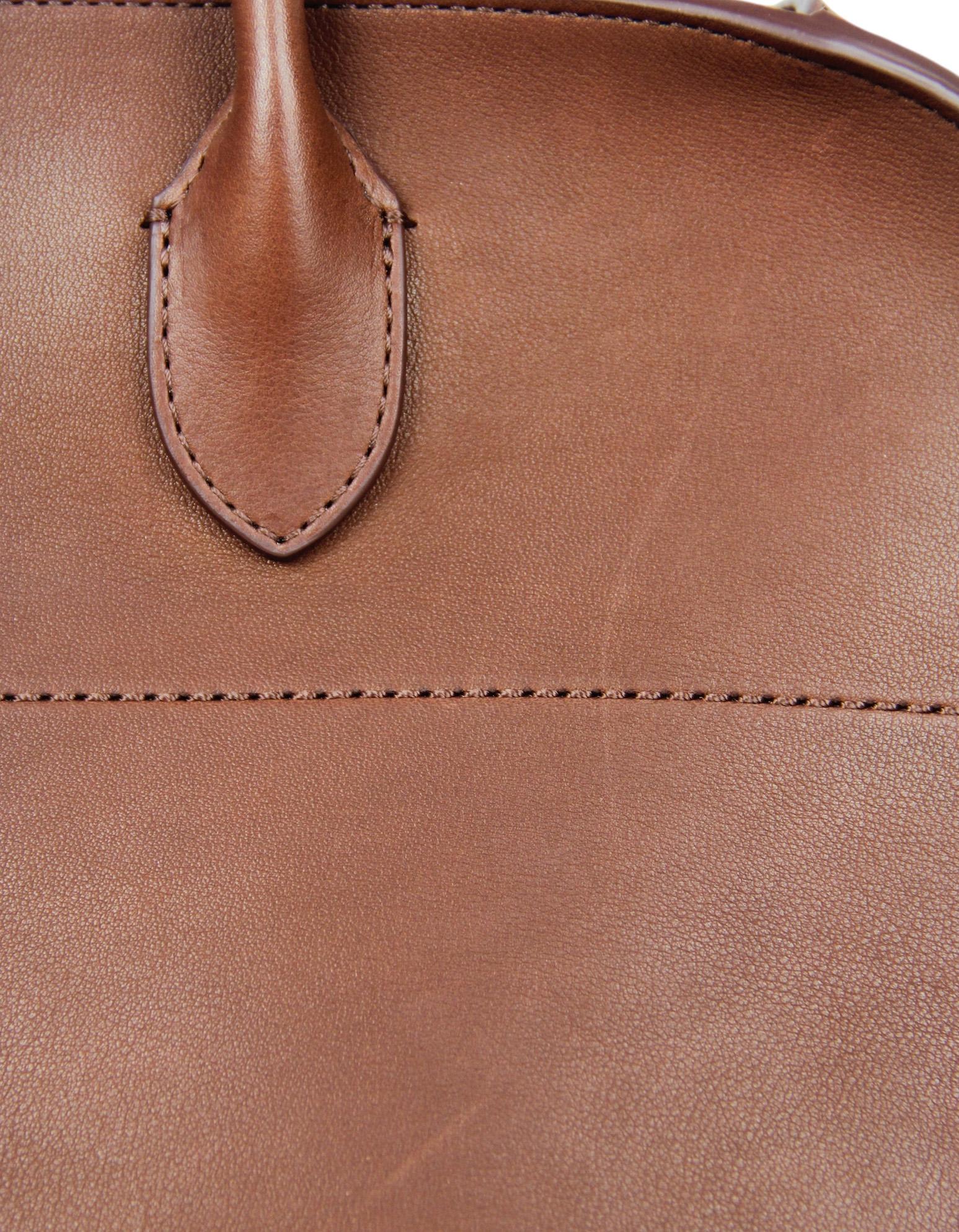 The Row New Burgundy Leather Soft Margaux 15 Tote Bag 8