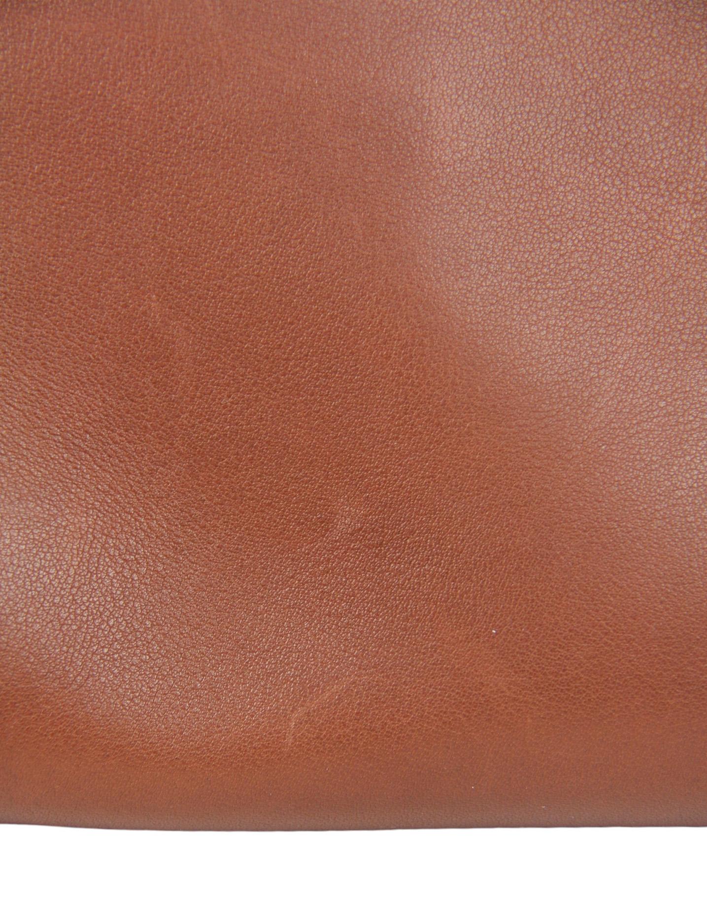 The Row New Burgundy Leather Soft Margaux 15 Tote Bag 4