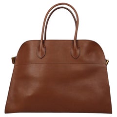 Nuevo bolso de mano The Row Margaux 15 de piel burdeos suave