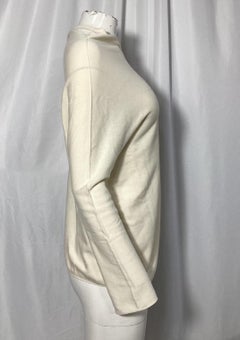The Row Off The Shoulder Sweater in Cream Cotton