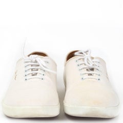 THE ROW off-white canvas DEAN Low Top Sneakers Shoes 38.5