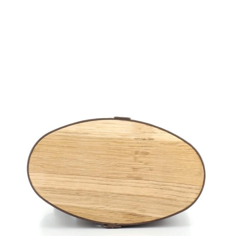 leather wood bag