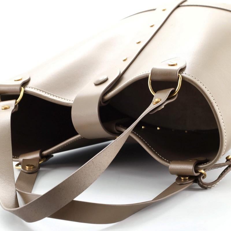 Women's or Men's The Row Pail Bucket Bag Leather and Wood