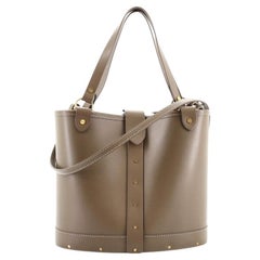 The Row Pail Bucket Bag Leather and Wood