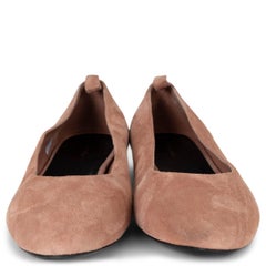 THE ROW Ballerine LADY D in camoscio rosa "Pale Flamingo" taglia 39