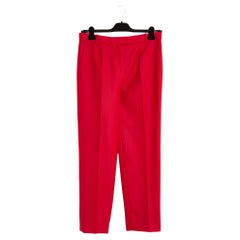 The Row Pantalon FR38 Rote perfekte Wollhose UK10 US8
