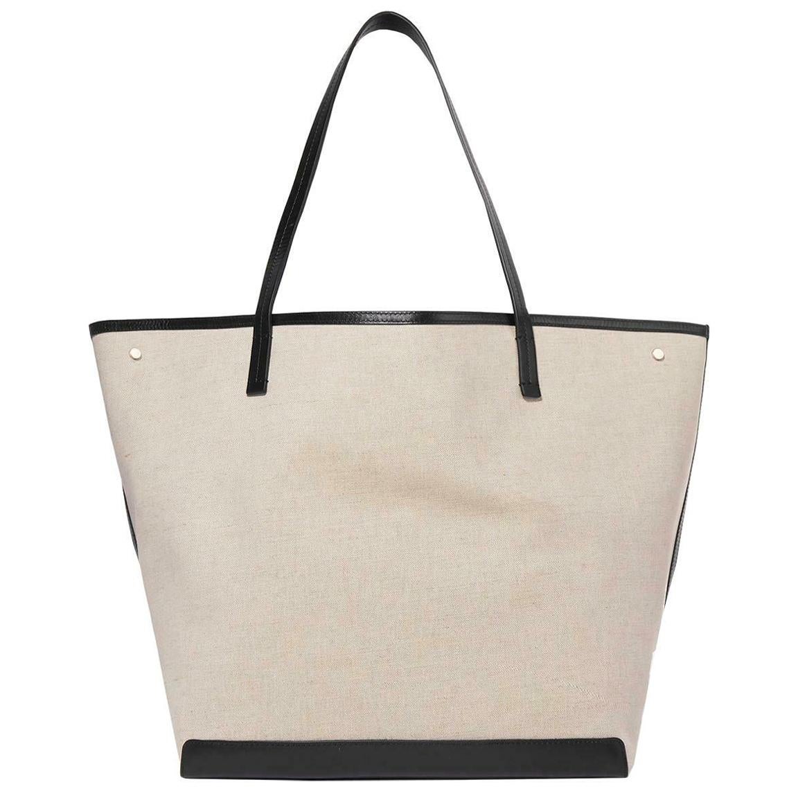 The Row Park XL Leather Trimmed Canvas Tote Bag at 1stDibs | the 