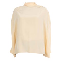 THE ROW Pastellgelbes Seidenhemd LOSALINE CREPE Bluse Shirt S