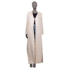 THE ROW pearl white wool 2016 MUAN MATELASSE Coat Jacket 4 XS