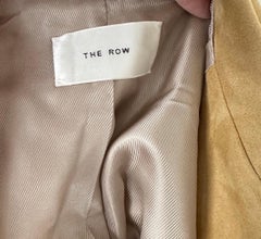 The Row Perlin Suede Moto Jacket in Beige size US 6 retail $4750