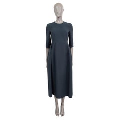 THE ROW Petrol Wolle & Seide LILIBET SHORT SLEEVE MIDI Kleid 4 XS