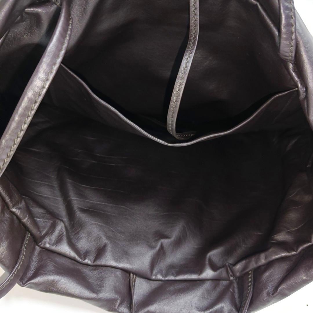 The Row Pim Tote Dunkelbraunes Kalbsleder Damen im Angebot