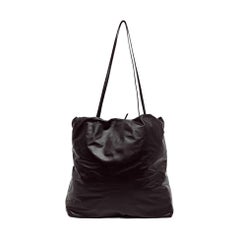 The Row Pim Tote Dark Brown Calfskin Leather