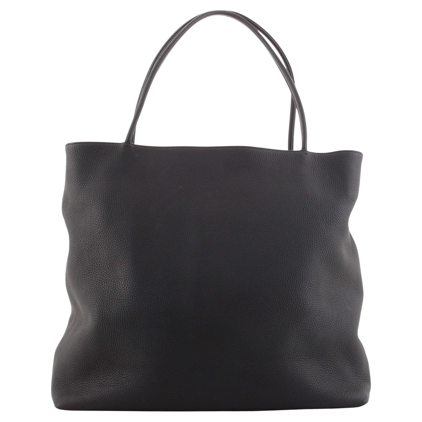 The Row Margaux Tote Canvas with Leather 15 at 1stDibs