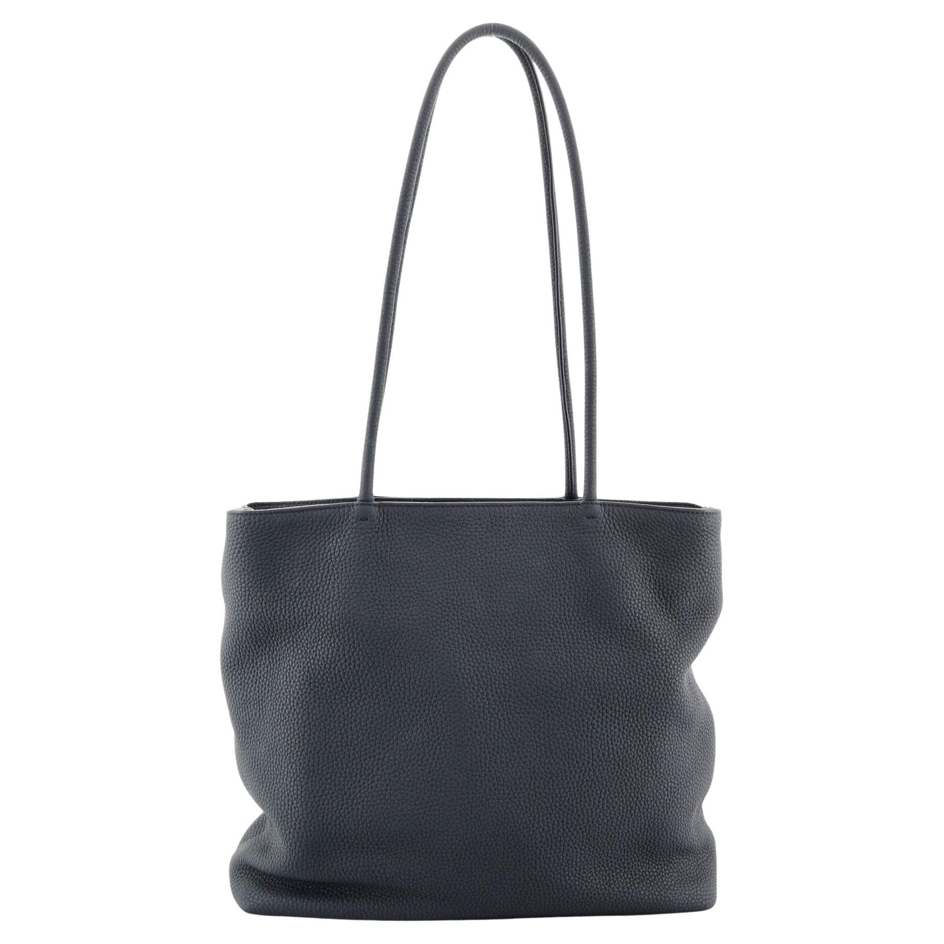 The Row Margaux Tote Canvas with Leather 15 at 1stDibs