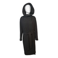 The Row Riona Cappotto in maglia oversize taglia XS Grigio Antracite Lana Vergine + Cashmere