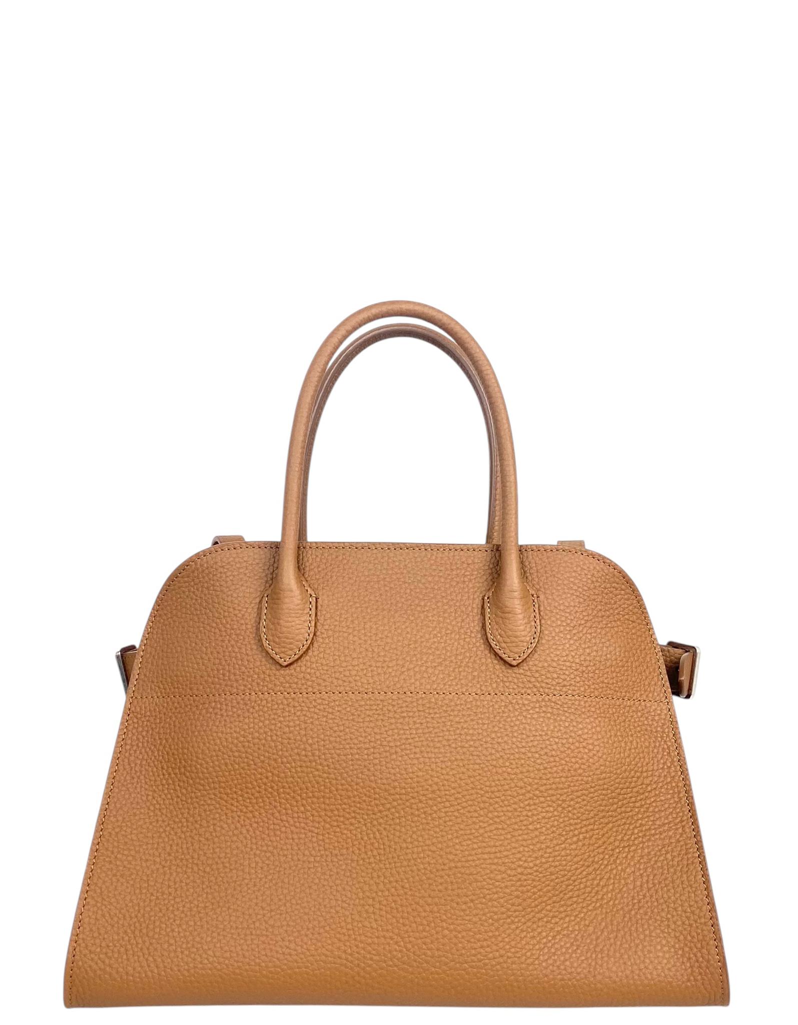 The Row Rubber Ans Genarbtes Kalbsleder Soft Margaux 12 Tasche im Zustand „Hervorragend“ im Angebot in New York, NY