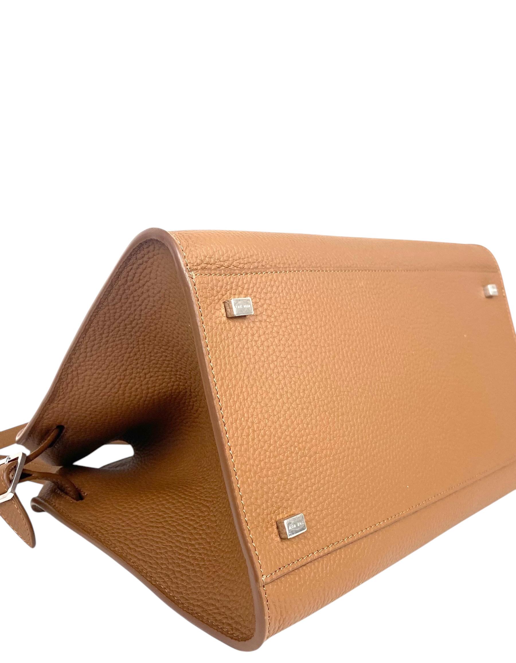 The Row Rubber Ans Genarbtes Kalbsleder Soft Margaux 12 Tasche im Angebot 1