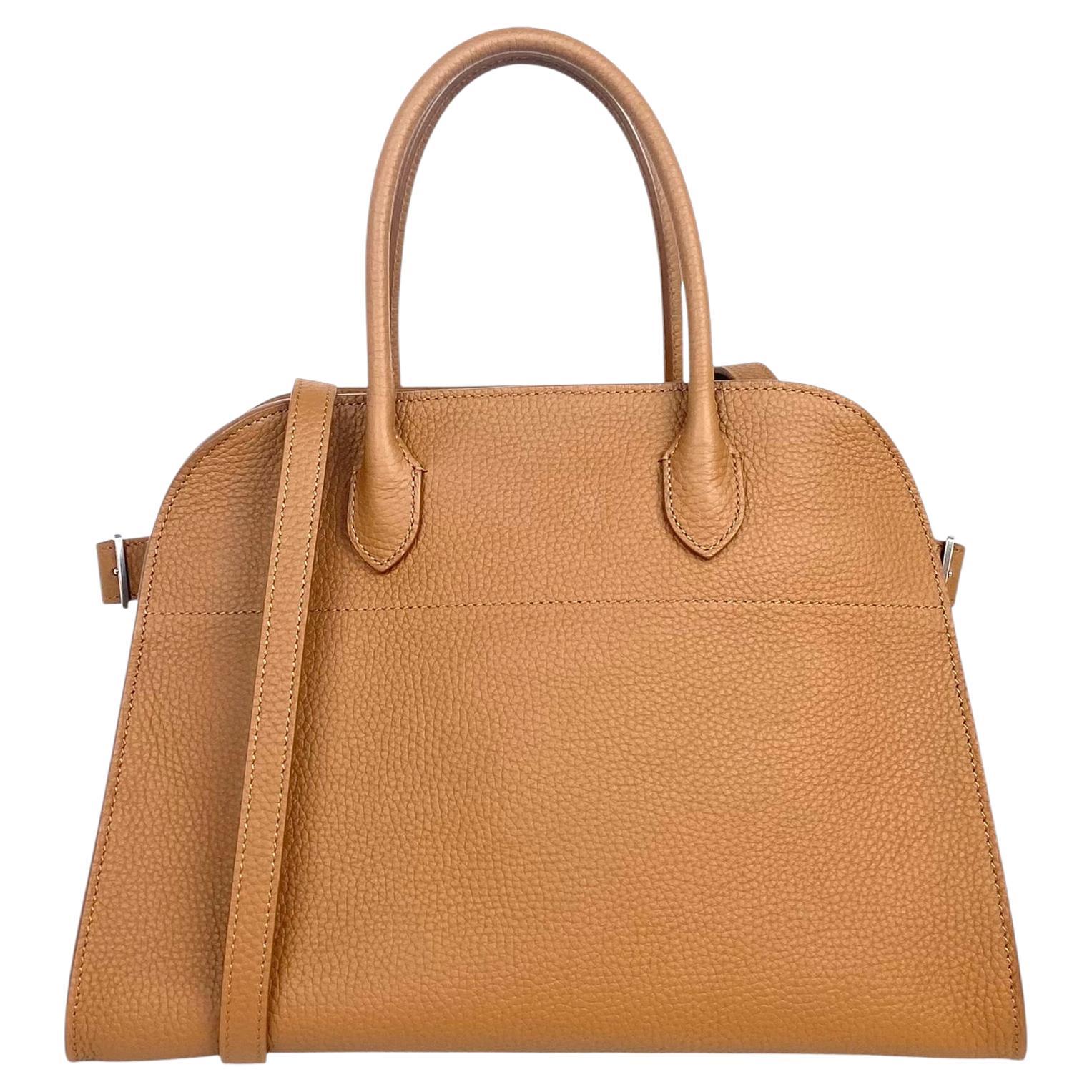 The Row Rubber Ans Genarbtes Kalbsleder Soft Margaux 12 Tasche im Angebot
